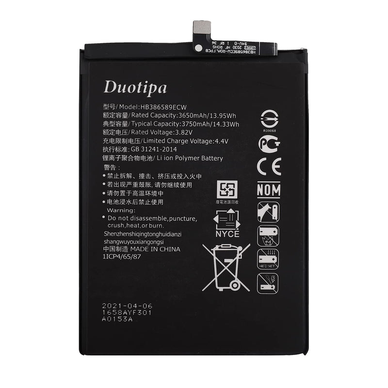 Duotipa HB386589ECW Battery Compatible with Huawei Mate 20 Lite SNE-LX3 SNE-LX1 P10 Plus with Repair Tool Kit