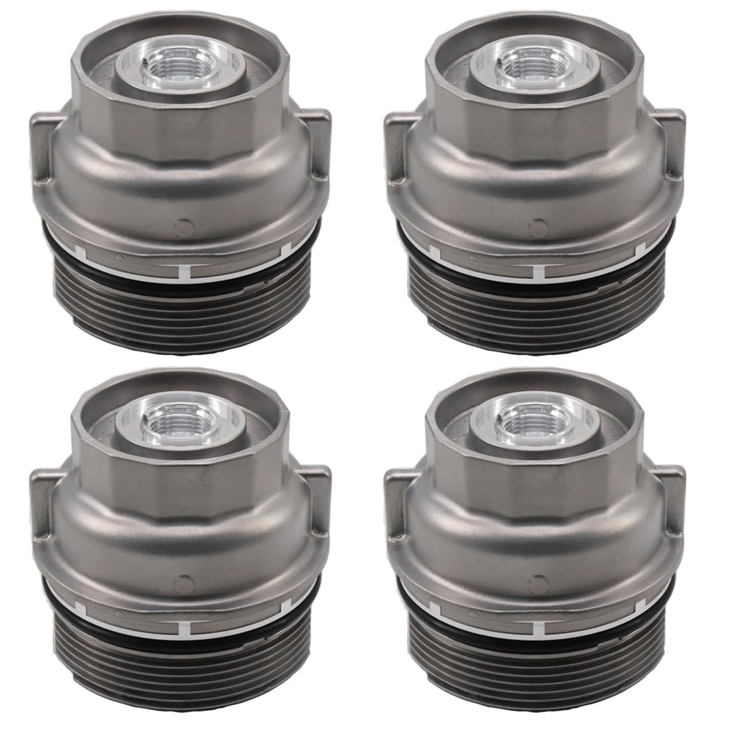 15620-31060 Oil Filter Housing Cap Compatible With Camry Avalon Highlander 4 Runner Rav4 Sienna Venza Tacoma Lexus 1562031060 15643-31050 917 016(pack of 4)