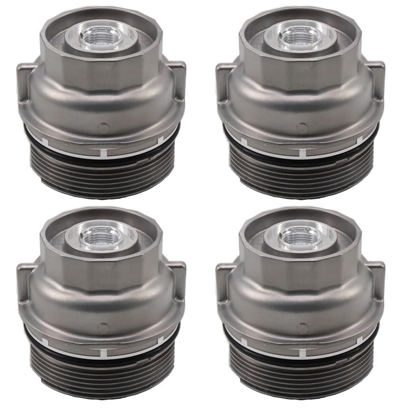 15620-31060 Oil Filter Housing Cap Compatible With Camry Avalon Highlander 4 Runner Rav4 Sienna Venza Tacoma Lexus 1562031060 15643-31050 917 016(pack of 4)