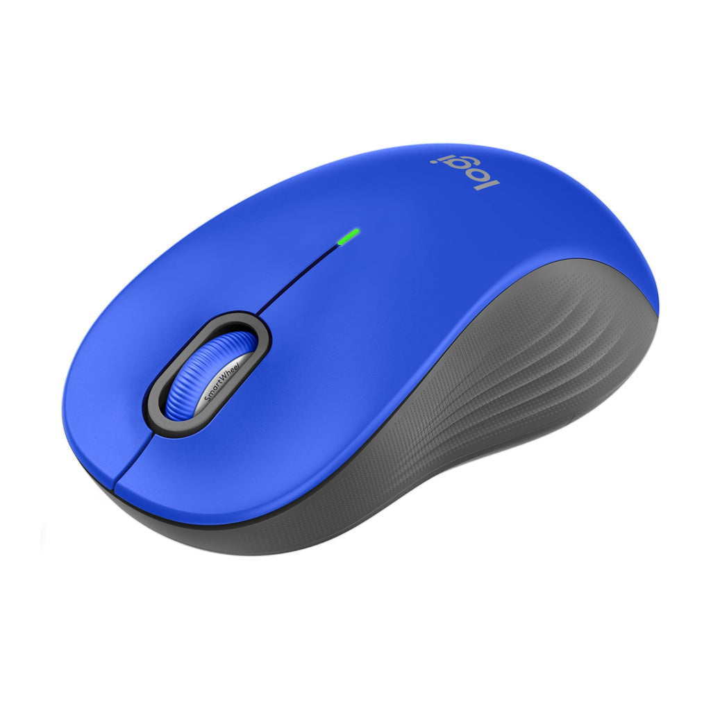 Logitech Signature M550 L Full Size Wireless Mouse - for Large Sized Hands, 2-Year Battery, Silent Clicks, Bluetooth, Multi-Device Compatibility - Blue Large Size