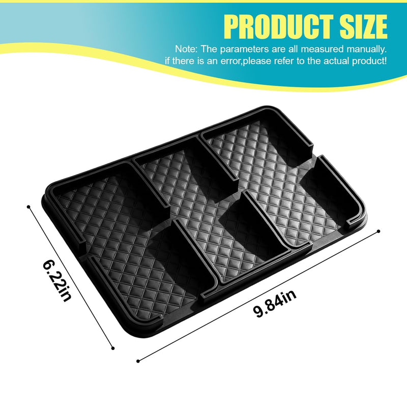 Car Dashboard Mat, PVC Car Dashboard Anti-Slip Tray, Multifunctional Auto Interior Gripping Pad Organization Accessories for Phones, Keys, Sunglasses (Ordinary) Ordinary