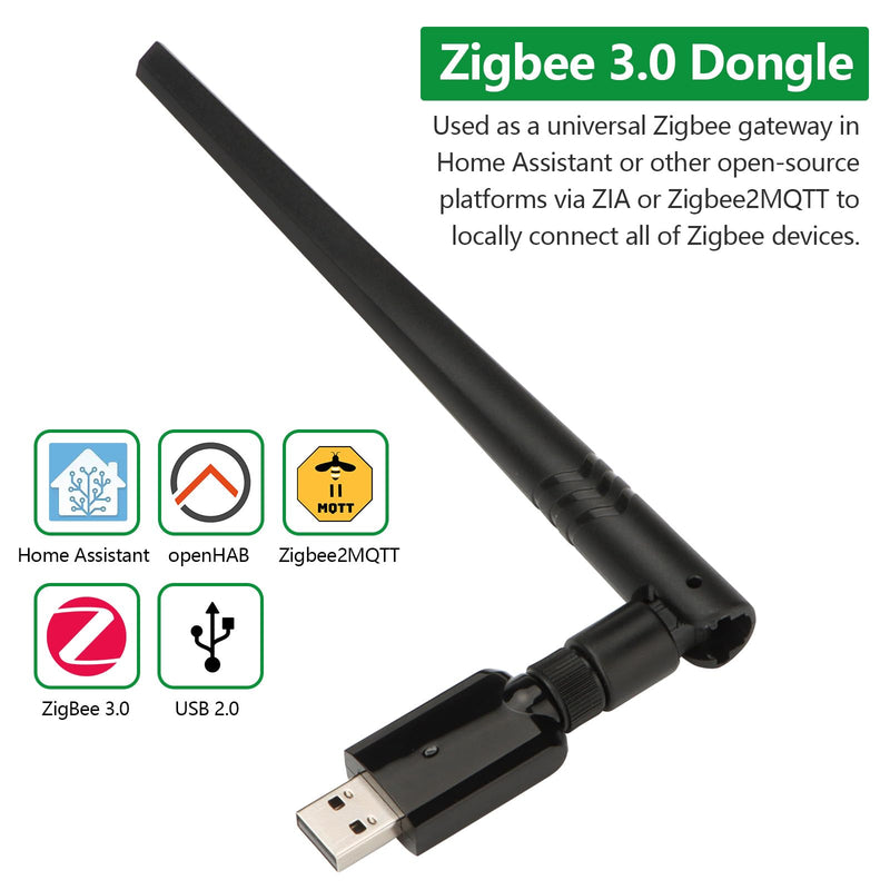 Wengart USB Zigbee Dongle Gateway U0335,Support HA Certified Zigbee3.0 Devices,Self-upgradable,Work for Home Assistant,openHAB,Zigbee2MQTT