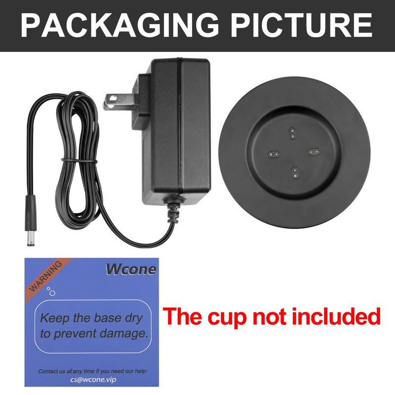 Dock Base Compatible with Em/BER Smart Mug 2 & 1(Cup Not Included) | Temperature Control Cup Charging Station | Replacement Charger Coaster for Em/BER Travel Mug Accessories-Black Black