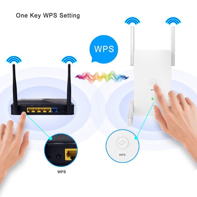 WiFi Extender WiFi Booster Repeater - 2022 release Covers up to 8500 sq.ft.50 Devices 1200Mbps Dual Band Internet Booster 5G 2.4G WiFi Extenders Signal Booster for Home, Internet Extender WiFi Booster