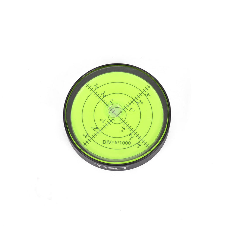 2.5"X0.55 Small Bubble Level for RV Level Bullseye Circular Level (Black) Black