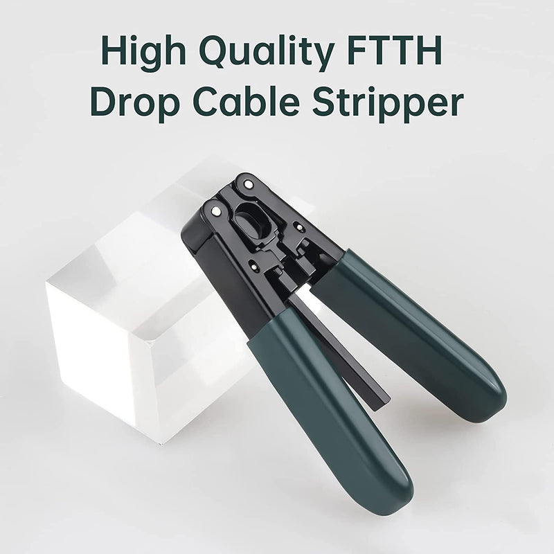 5 Pack Fiber Optic Drop Cable Stripper for 3.0 mm x 2.0 mm FTTH Drop Cables,Stripping Plier for Rubber-insulated Optical Cable 5