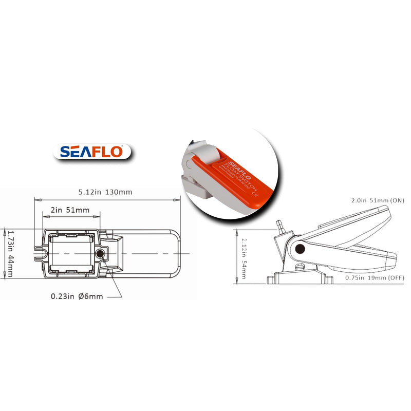 SEAFLO 01-Series 1100 GPH Bilge Pump with Float Switch