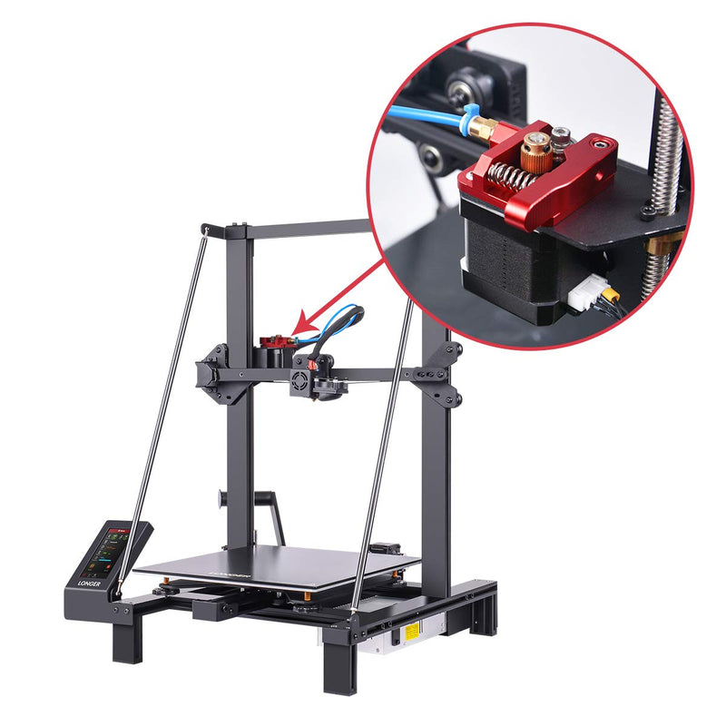 LONGER lk1 lk4 lk4 pro lk5 pro 3D red Aluminum Metal extruder, 1.75mm Filament, Support Other Brand of 3D Printer