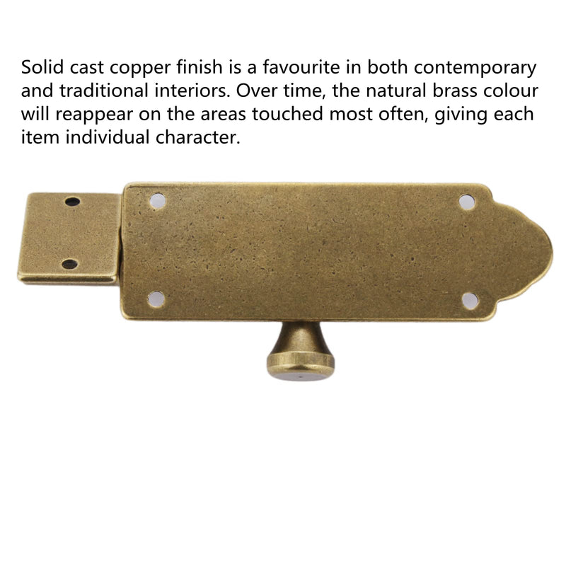 Barrel Bolt Latch Heavy Duty Large barn Door Locks Antique Brass Door Latch Security Sliding Slide Latch Lock Oil Rubbed Bronze(5.0inch) 5.0inch