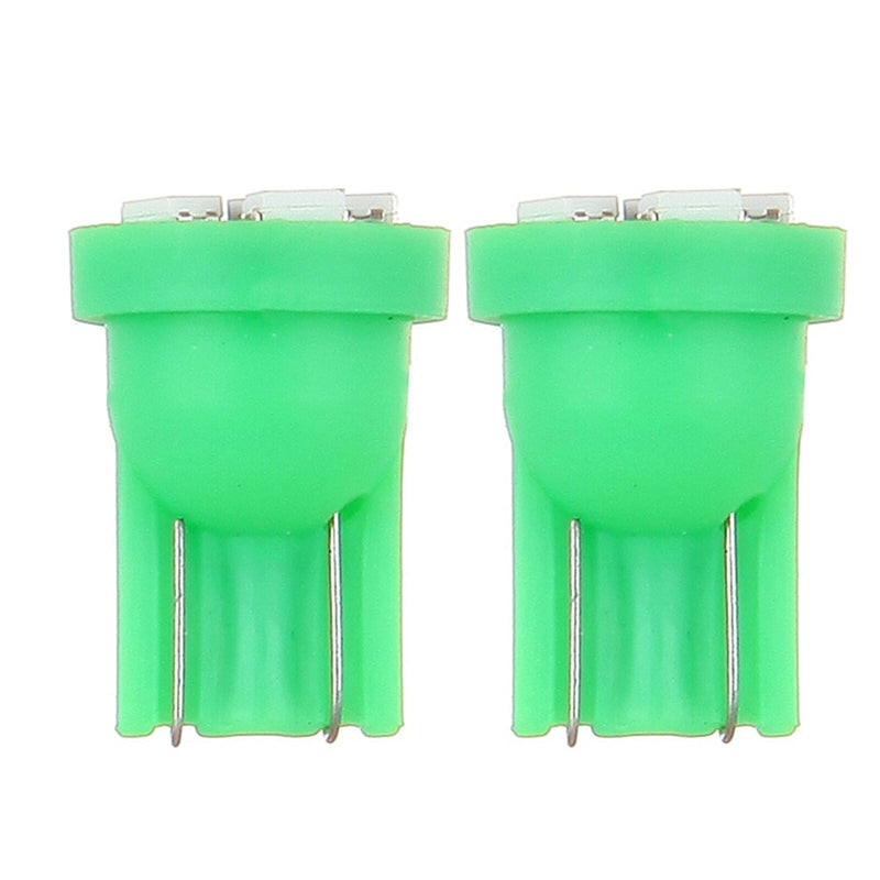 cciyu 194 Extremely Bright:LED Bulbs Interior Lights T10-6-3020-SMD Dashboard Gauge Light Speedometer Odometer Tachometer LED light Instrument Panel Light Wedge T10 168 2825 W5W Green Pack of 5