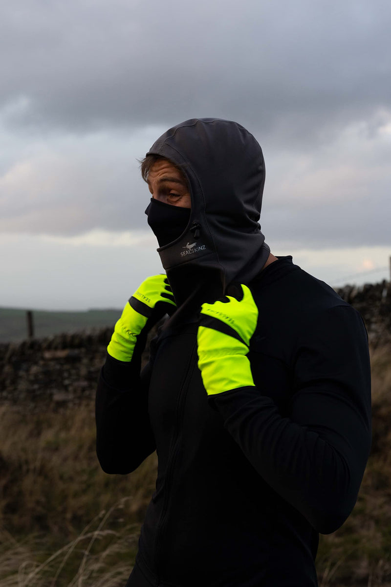 SEALSKINZ Beetley Waterproof All Weather Head Gaitor Large-X-Large Jet Black
