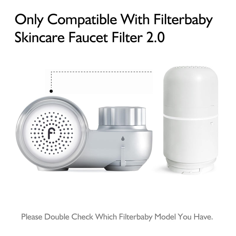 Filterbaby Skincare Filter 2.0 Replacement Cartridge, | Bathroom Sink Faucet Filter Replacement, 99.9% Chlorine Removal, Only Compatible with Filterbaby 2.0, 1 Pack