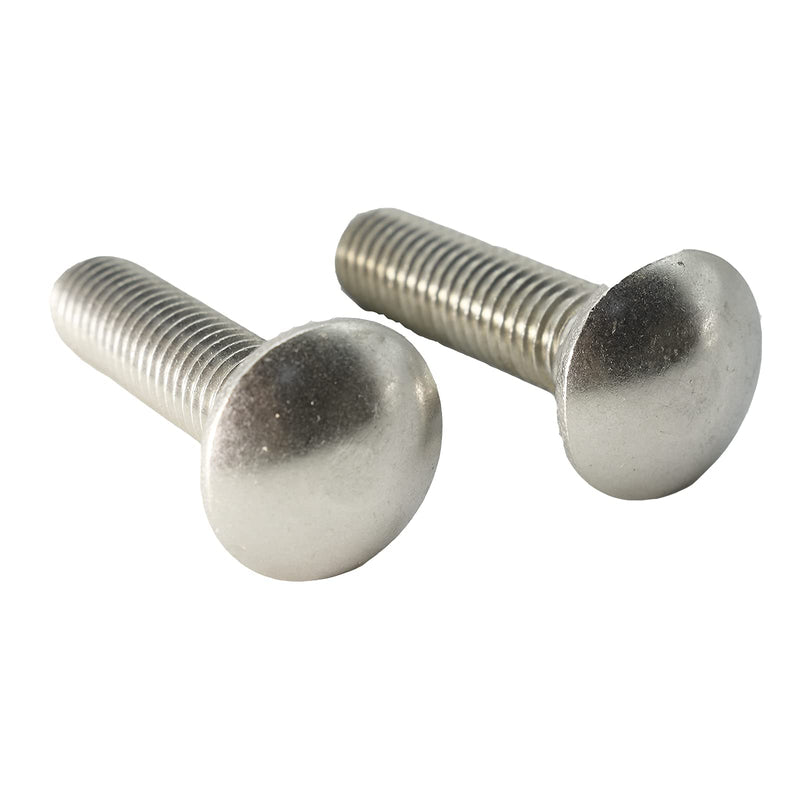 5/16"-18 X 3(25pc) Stainless Carriage Bolt, 18-8 Stainless Steel Full Thread Coverage,Carriage Bolt,by SANTIE 5/16"-18 X 3"(25pc)