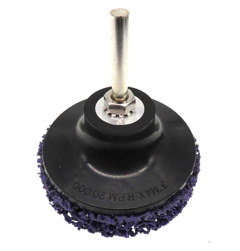 SIGNI Poly Strip Abrasive Surface Conditioning Quick Change Rolok Disc for Quick Paint, Rust, and Oxidation Removal - 3 Inch Diameter - Ideal for Automotive, Metalworking, and DIY (Purple,10 pcs) Purple
