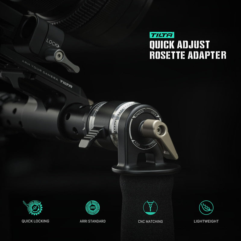 Quick Adjust Rosette Adapter - Black | Secure Connection | Compatible | Enhanced Comfort | Durable & Lightweight (Pair) Pair
