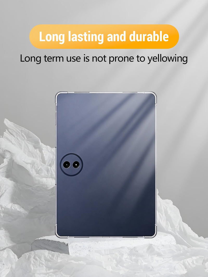 Clear Case for TCL TAB A1 Plus Tablet 12.2 Inch | 9445X Flexible TPU Shockproof Protective Cover with Airbag, Lightweight (Transparent) 12.2 inch (9445X)