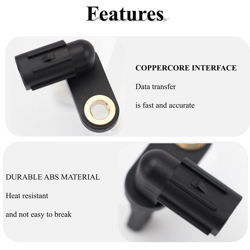 ABS Wheel Speed Sensor - Front Rear Left Right Fit for 2007-2017 Toyota Tundra Driver and Passenger Side ABS Sensor Replace# 89542-0C020 89543-0C020 Wheel Speed Sensor Set of 4 89542-0C020+89543-0C020