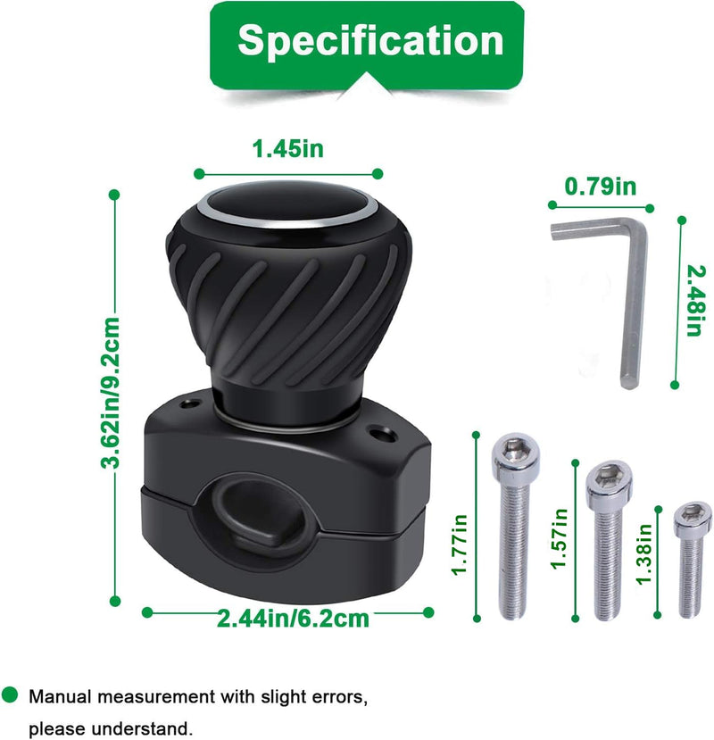 Tractor Steering Wheel Knob 𝙎𝙩𝙚𝙚𝙧𝙞𝙣𝙜 𝙒𝙝𝙚𝙚𝙡 𝙎𝙥𝙞𝙣𝙣𝙚𝙧 𝙆𝙣𝙤𝙗𝙨 for Kubota Jo-hn Dee-re Tractors, Cars, Trucks, Mowers, Forklifts, Universal Spinner Knob Steering Wheel Ball Knob
