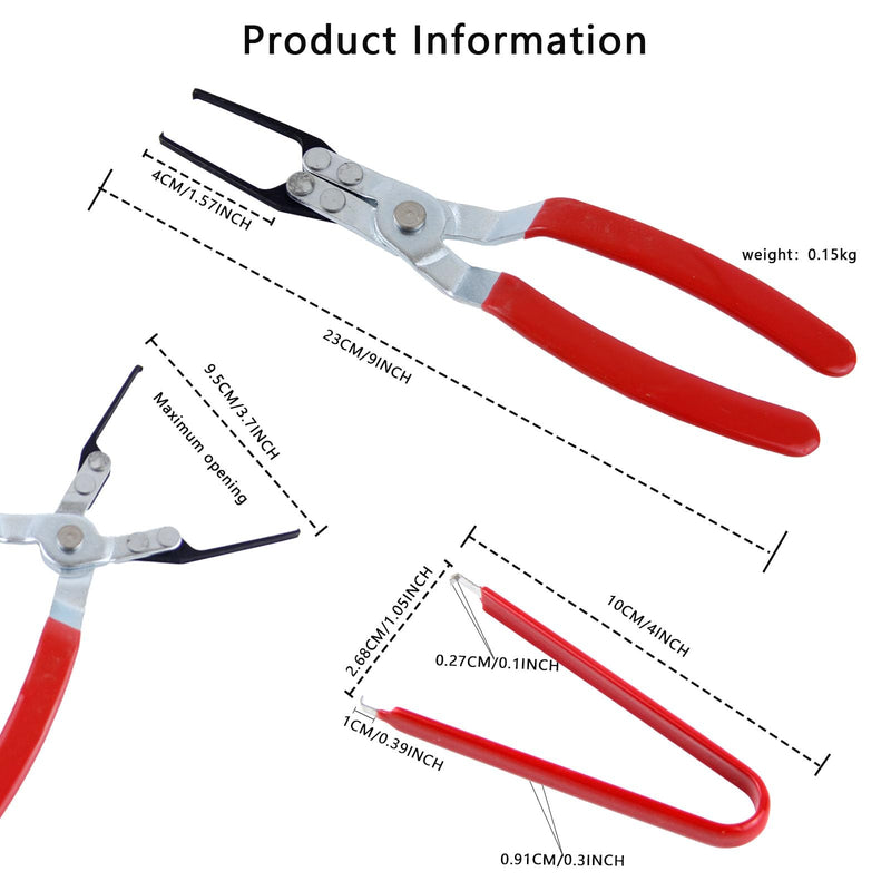 2 PCS Relay Tester, Electrical Disconnect Pliers, Automotive Relay Fmm Fuses Puller Tool, Automotive Relay Tester (Red) Red