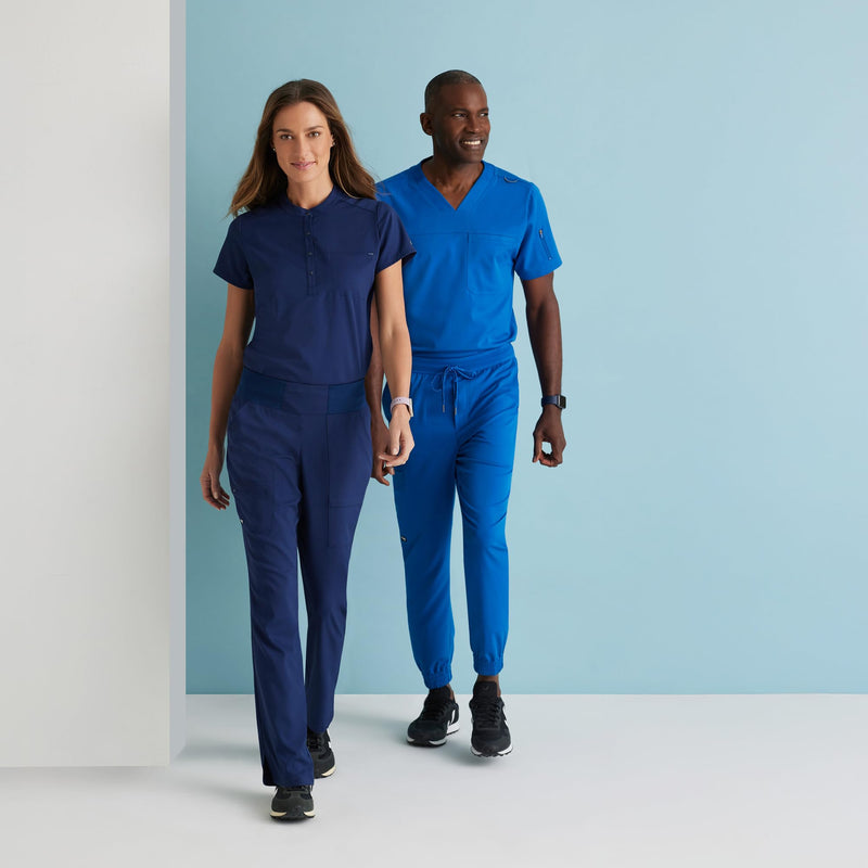 BARCO Grey's Anatomy Spandex Stretch Direct - Relay Scrub Pant for Women, Tapered Women's Scrub Pant Medium Black