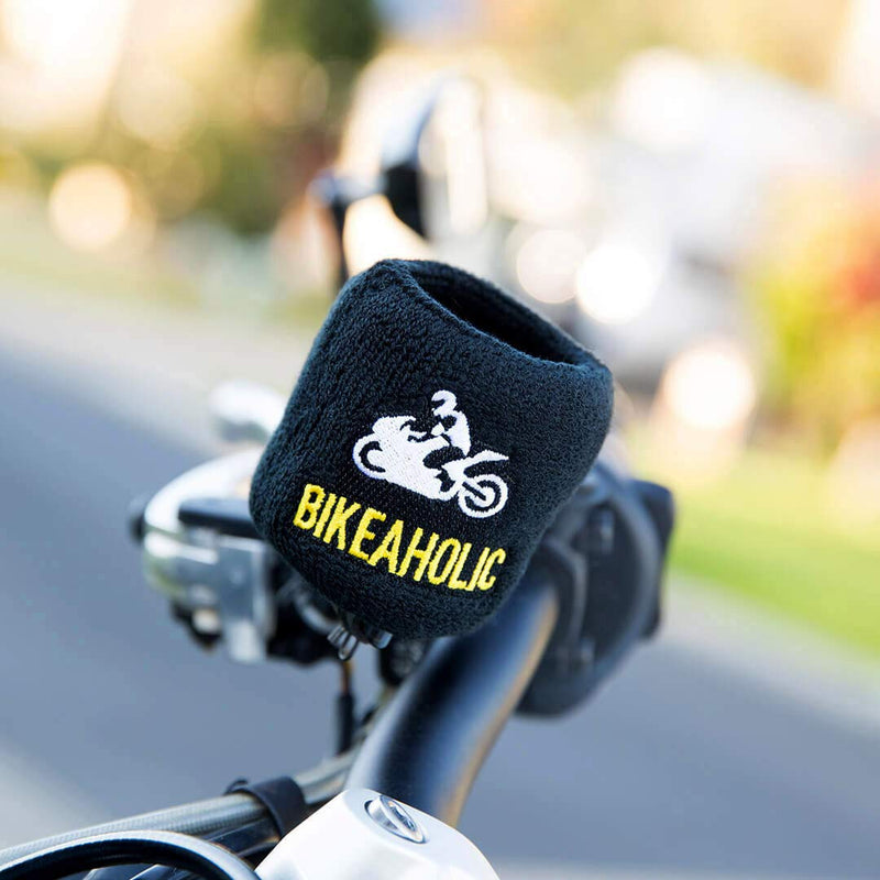 Brake Fluid Reservoir Cover Sock for Motorcycles, Sporbikes and Gifts by Moto Loot (Bikeaholic)