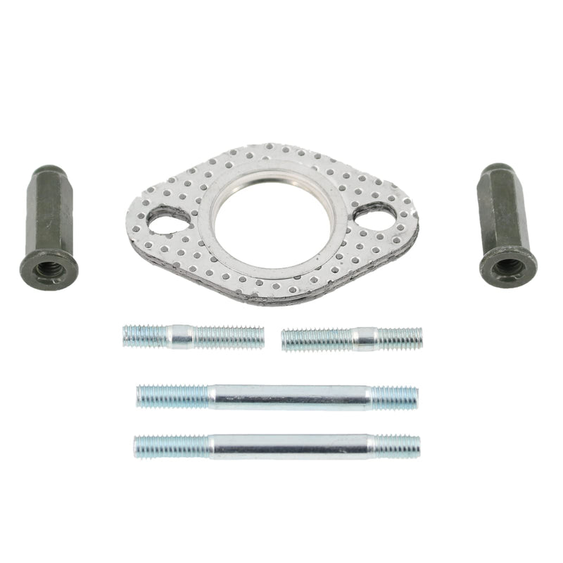 Glixal GY6 50cc 125cc 150cc 200cc Intake and Exhaust Stud Nuts with Exhaust Gasket for 139QMB 139QMA 152QMI 157QMJ Engine Scooter Moped ATV Go-Kart Quad