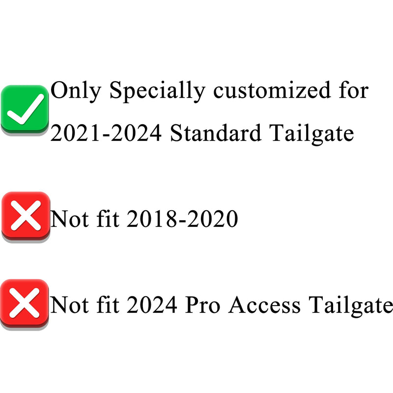 Tailgate Insert Letters Compatible with f150 2021 2022 2023 2024 2025 3D Emblems with Strong Adhesive 250530 Matte Black