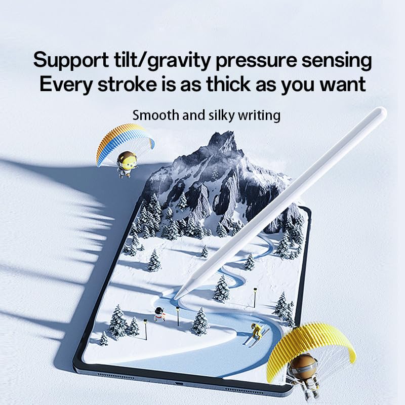 Replacement Tips for Apple Pencil Pro/ 2nd Gen/ 1st Gen/USB C, Upgraded Apple Pencil Tips with Case No Wear Out Fine Point Precise Control, for iPad Pen Nibs Sets (6)