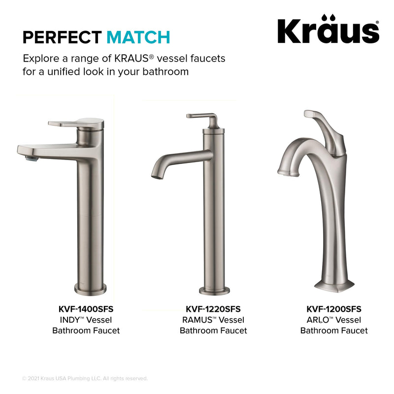 KRAUS Bathroom Sink Pop-Up Drain Assembly in Matte Black for Vessel Sinks and Sinks without Overflow, with Extended Thread for Thicker Countertops, PU-L10MB 10 3/4 Inch