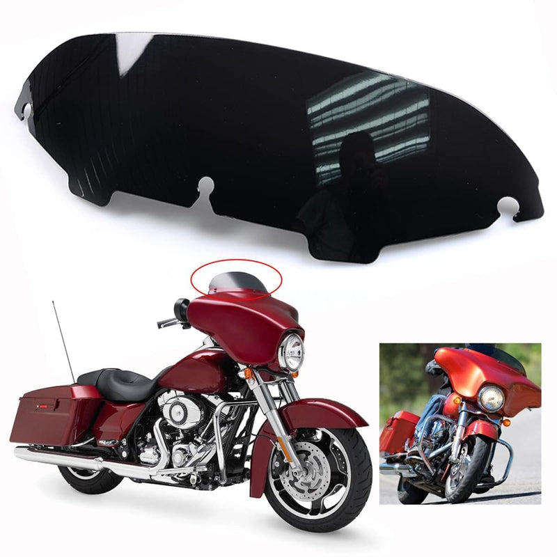 Black 4.5" Windshield Windscreen Compatible for 96-13 Harley Davidson Touring Street Glide Electra Glide FLHT FLHTCU Ultra Classic Glide FLHX FLHTK Tri Glide 1996-2013 4.5” Black