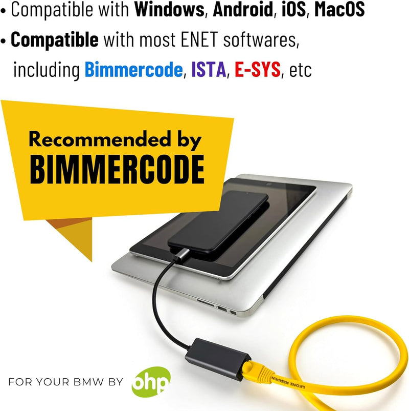 OHP ENET OBD2 (Enet Cable + USB Type C)
