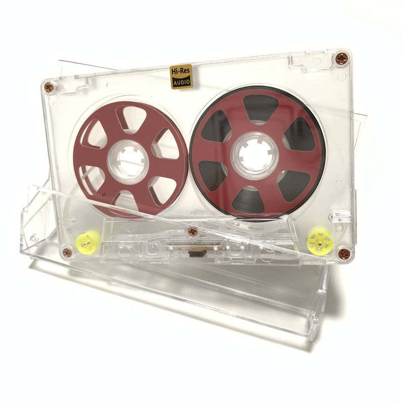 Reel to Reel Blank Audio Cassette Tape for Music Recording - Normal Bias Low Noise - 48 Minutes - Transparent Acrylic [ 5 Pack Blind Box Includes 5 of 54 Styles Tapes ] 5 Packs Blind Box