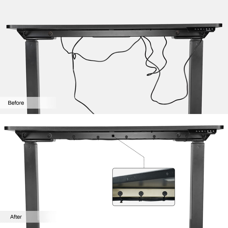 EUREKA ERGONOMIC Computer Tower CPU Holder Under Desk Mount Bundle with Magnetic Cable Ties