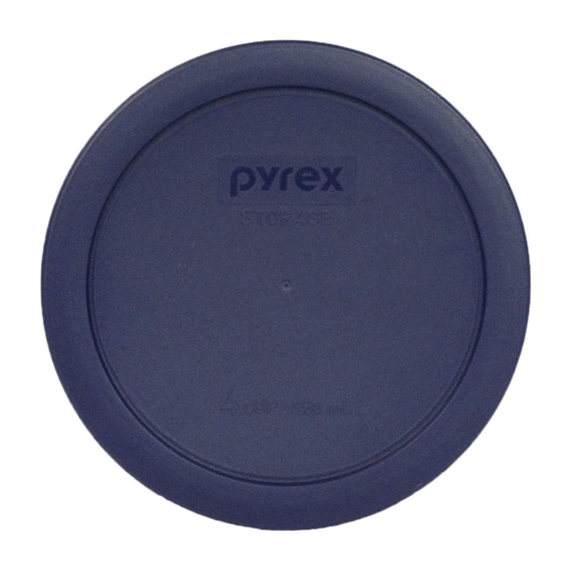 Pyrex (4) 7200-PC 2-Cup & (4) 7201-PC 4-Cup & (4) 7202-PC 1-Cup Blue Food Storage Lids - Made in the USA