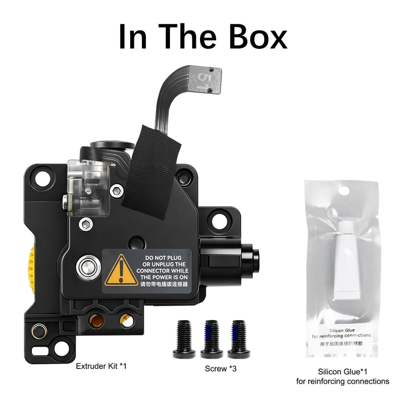 Original Bamboo Lab P1P P1S Extruder Replacement Unit with Stainless Steel Driving Gear & Built-in Filament Break Detection Sensor – Quiet Reliable Extrusion for P1 Series 3D Printers
