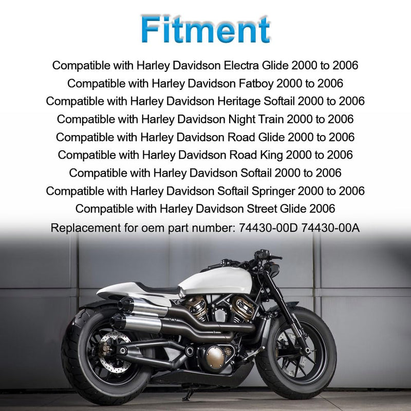 Compatible with Speed Sensor Harley Davidson Electra Glide Softail Road Glide Road King 2000 2001 2002 2003 2004 2005 2006, Motorcycle Electronic Speedometer Sensor 74430-00D, 74430-00C