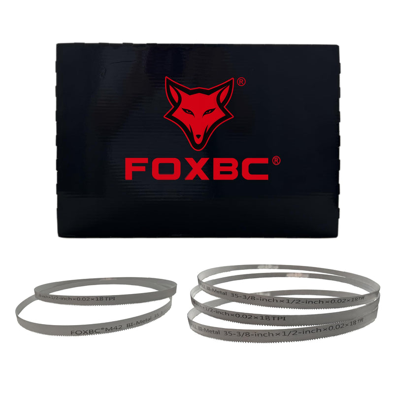 FOXBC 35-3/8 Inch Bandsaw Blade 18 TPI for Milwaukee 48-39-0526 Portable Band Saw Blade, 35-3/8" x 1/2" x .020" 18 TPI, 3-Pack