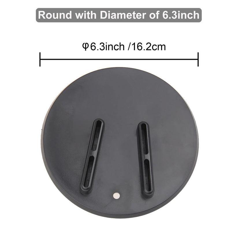 SUNPIE Motorcycle Kickstand Pad - Universal Motor Bike Kickstand Plate for Harley All Motorcycles - Rugged Kick Stand Plates Floor Protector Prevents Sinking on Grass, Dirt & Hot Pavement, Black