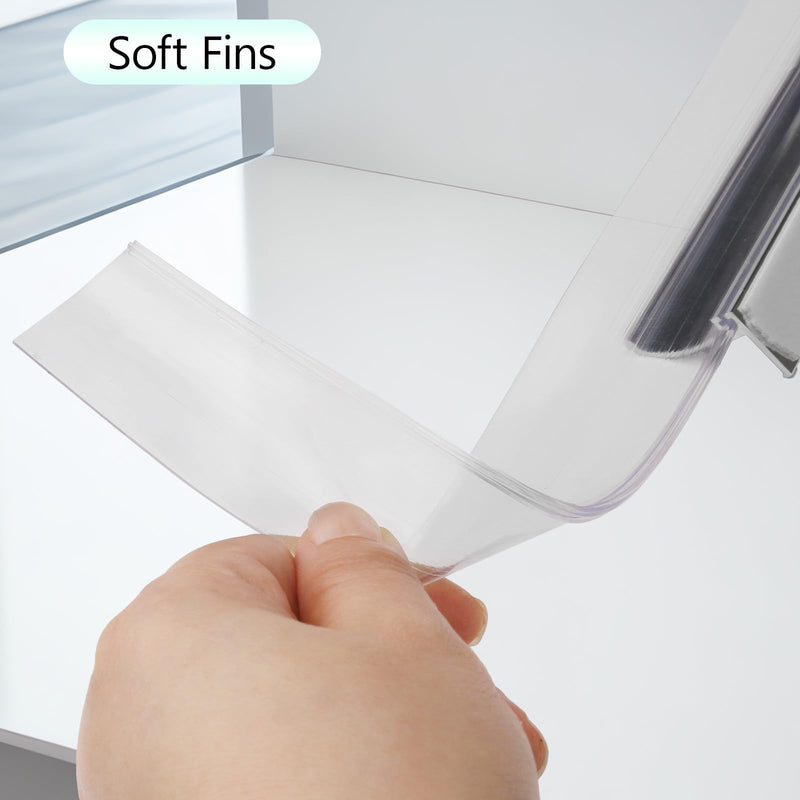 25" Shower Door Bottom Deflector for Chrome Framed Shower Door Drip Rail Replacement with Vinyl Sweep 25 in