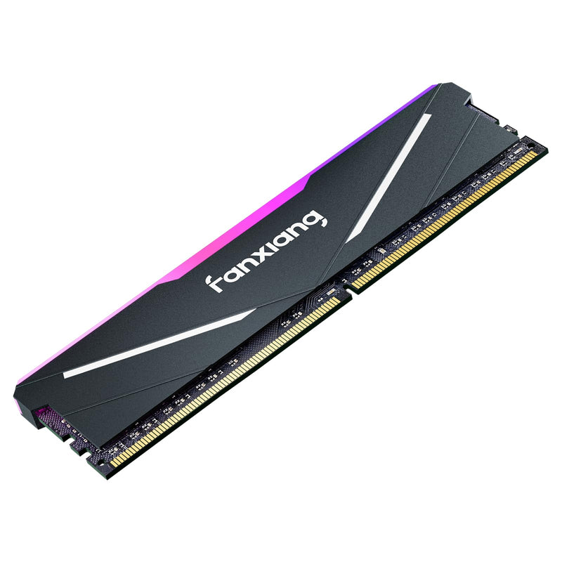 DDR4 RAM, 16GB (1x16GB) RGB RAM DDR4 3600MHz CL18 V1.35, Desktop Gaming Machine Overclocking computer Memory, Intel XMP 2.0 & AMD Compatible - Black DDR4 3600MHZ 16GB