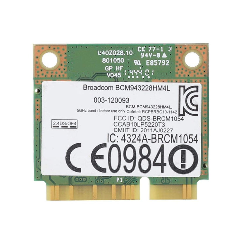 DW1540 802.11 a/b/g/n Half Height Mini PCI Express Card 3676J Broadcom BCM943228HM4L