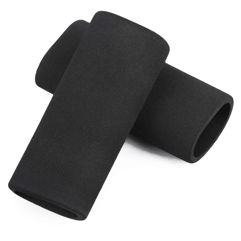 Motorcycle Handle Cover, 2pcs Motorcycle Non-Slip Anti Vibration Soft Foam Handlebar Grip Cover, Black