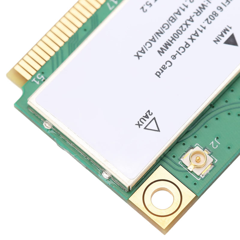 AX200HMW 6 Card Band 802.11 A/B/G/N/AC/AX Half Mini PCI-E Card Network Adapter BT5.2 for PC, Laptops, Only for WIN10 (64bit)