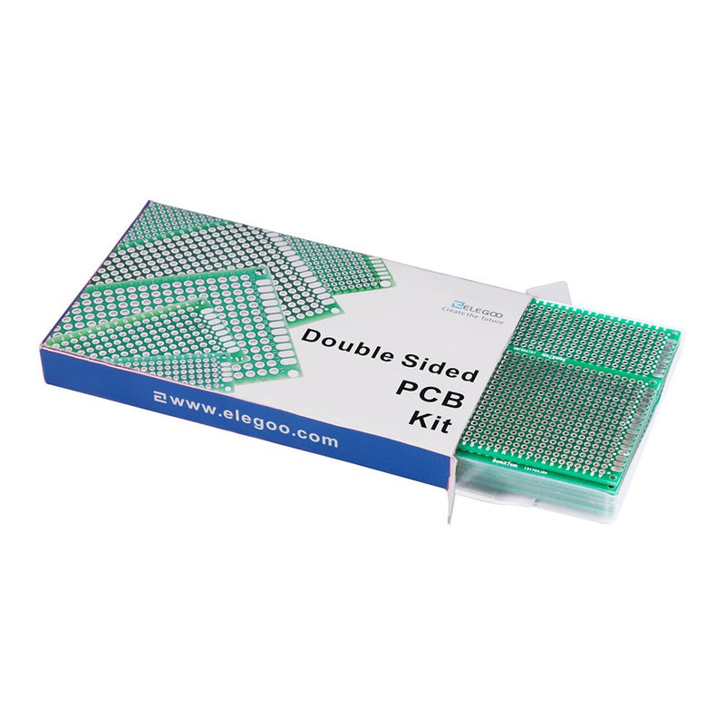 ELEGOO Nano Board CH 340/ATmega+328P & ELEGOO 32 Pcs Double Sided PCB Board Prototype Kit