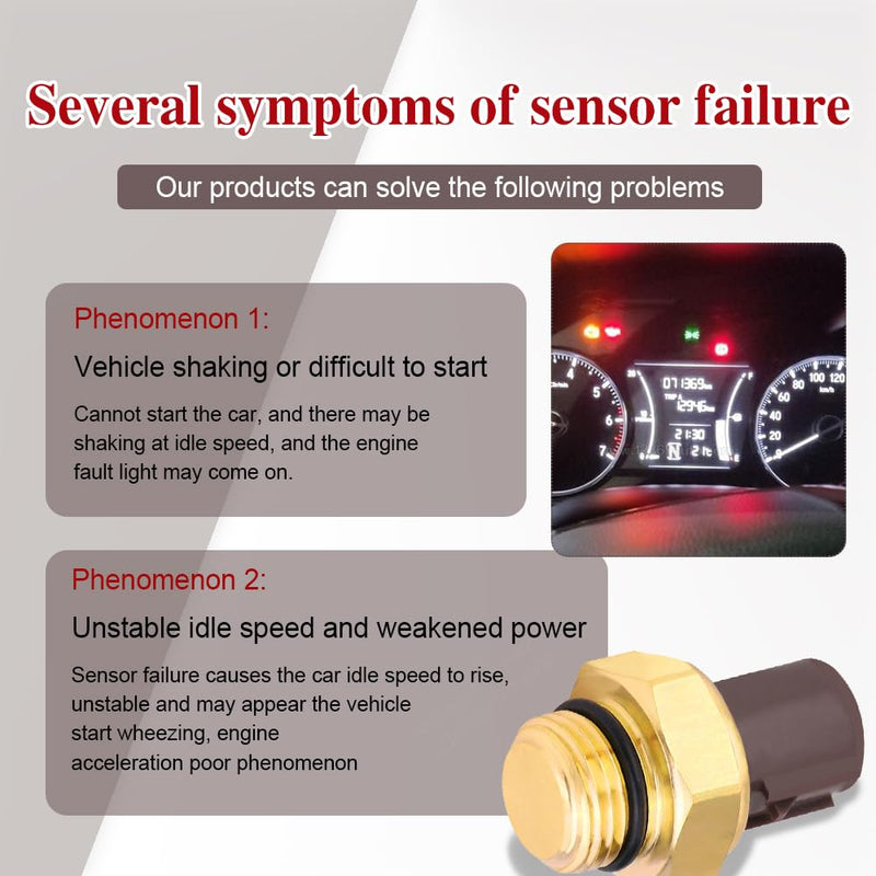 Radiator Coolant Fan Switch, Switch coolant Temperature Sensor, Water Temperature Sensor Compatible with Honda Acura CL Integra RSX TL, Civic CR-V Odyssey, Replace OEM #37760-P00-003