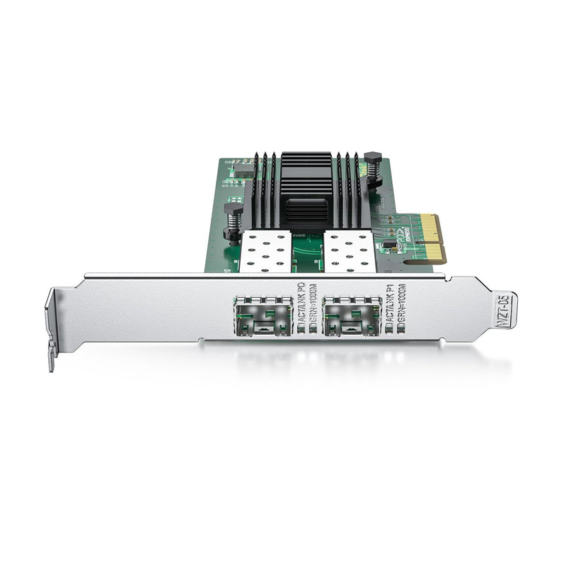 ipolex Gigabit Dual Port NIC with Intel I350 Controller, 1.25G Ethernet Server Adapter Network Card, SFP Port, PCIe 2.1 X4, Compare to Intel I350-DA2, Support Windows Server/Linux/Freebsd/VMware 2xSFP x1