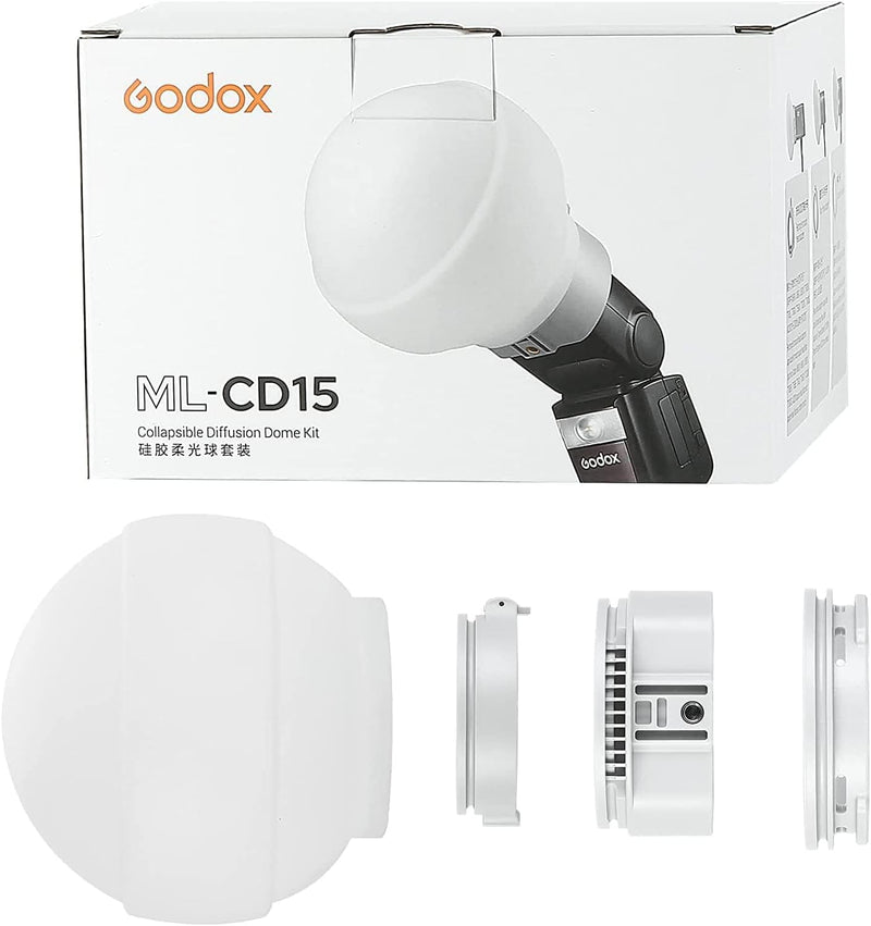 Godox Diffuser ML-CD15 Flash Diffuser Kit - Portable and Versatile Lighting Accessories for Round and Square Speedlights