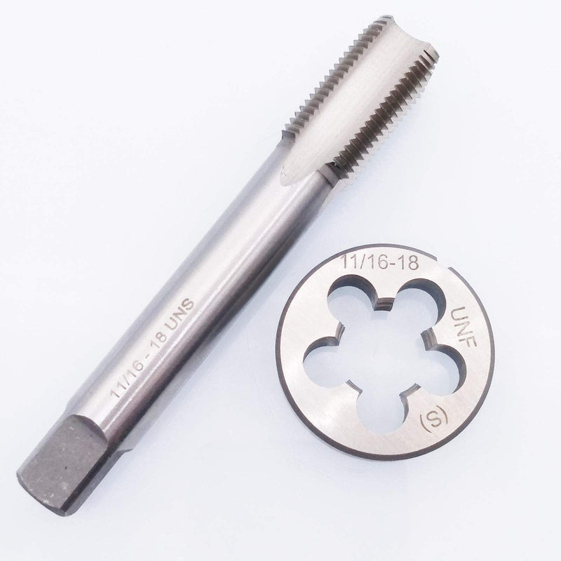 HSS 11/16-18 UNS Tap and 11/16-18 UNF Die Right Hand