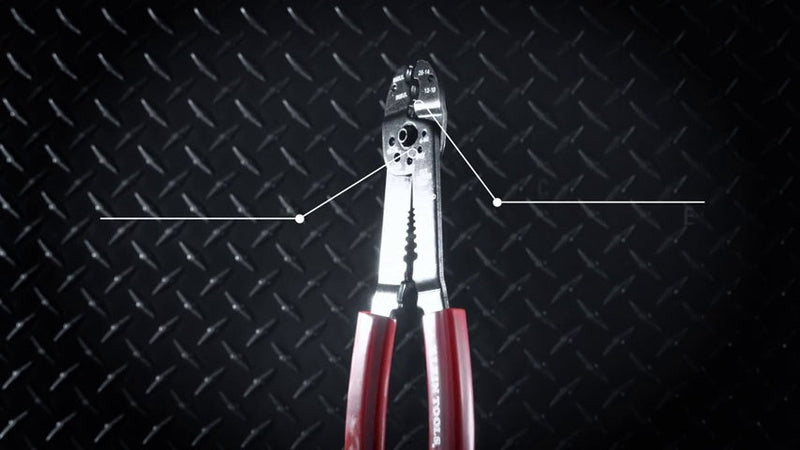 Klein Tools 1000 Multi Tool, Made in USA, 6-in-1 Stripper, Crimper, Wire Cutter, Screw Measure and Shears, Multi-Purpose Lineman Tool