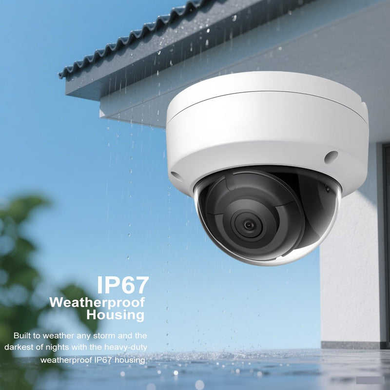 DS-2CD2143G2-I 4MP AcuSense POE IP Dome Camera Outdoor, 2.8mm Wide Angle, 3-Axis, WDR, IP67, IK10, H.265+ with Human and Vehicle Detection DS-2CD2143G2-I